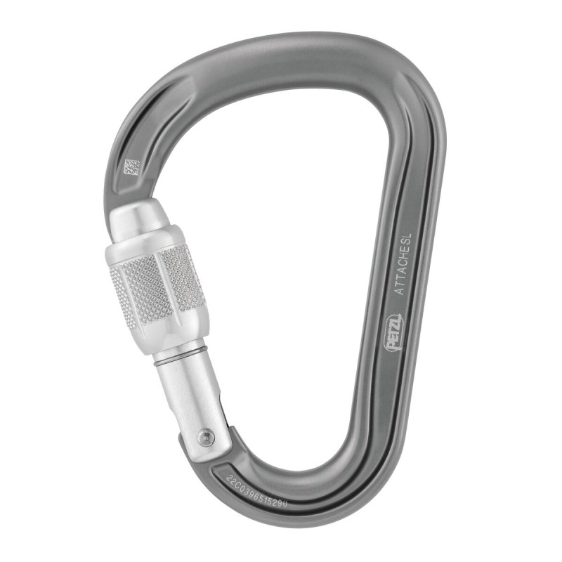 Karabinek Petzl ATTACHE SCREW-LOCK GREY 