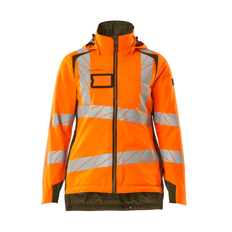 Kurtka zimowa MASCOT ACCELERATE SAFE CLIMASCOT Ladies fit - two-toned hi-vis orange/moss green rozm. XS