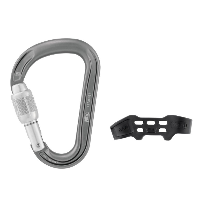 Karabinek Petzl ATTACHE BAR SCREW-LOCK GREY 