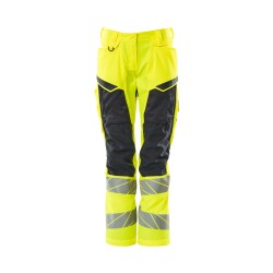Spodnie damskie MASCOT ACCELERATE SAFE DIAMOND - Stretch Zones - two-toned hi-vis yellow/dark navy rozm. 76C34
