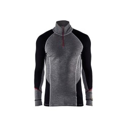 Bluza wewnetrzna Blåkläder 4699 XWARM, zapinana pod szyja na zamek blyskawiczny, ze 100% welny merynosowej
