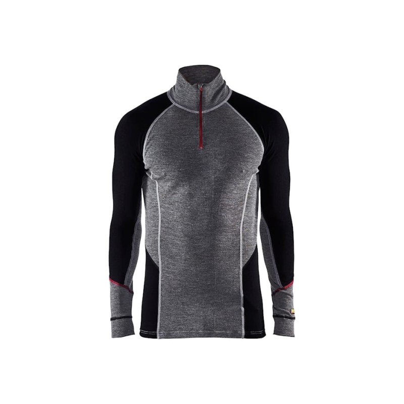 Bluza wewnetrzna Blåkläder 4699 XWARM, zapinana pod szyja na zamek blyskawiczny, ze 100% welny merynosowej