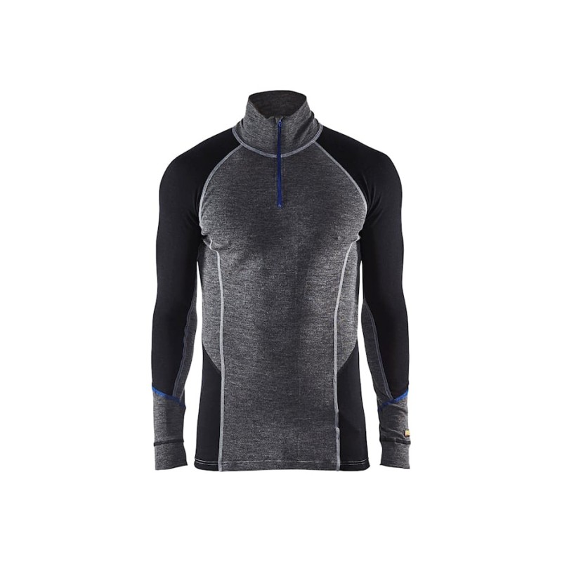 Bluza wewnetrzna Blåkläder 4899 WARM zapinana pod szyja na zamek blyskawiczny, ze 100% welny merynosowej
