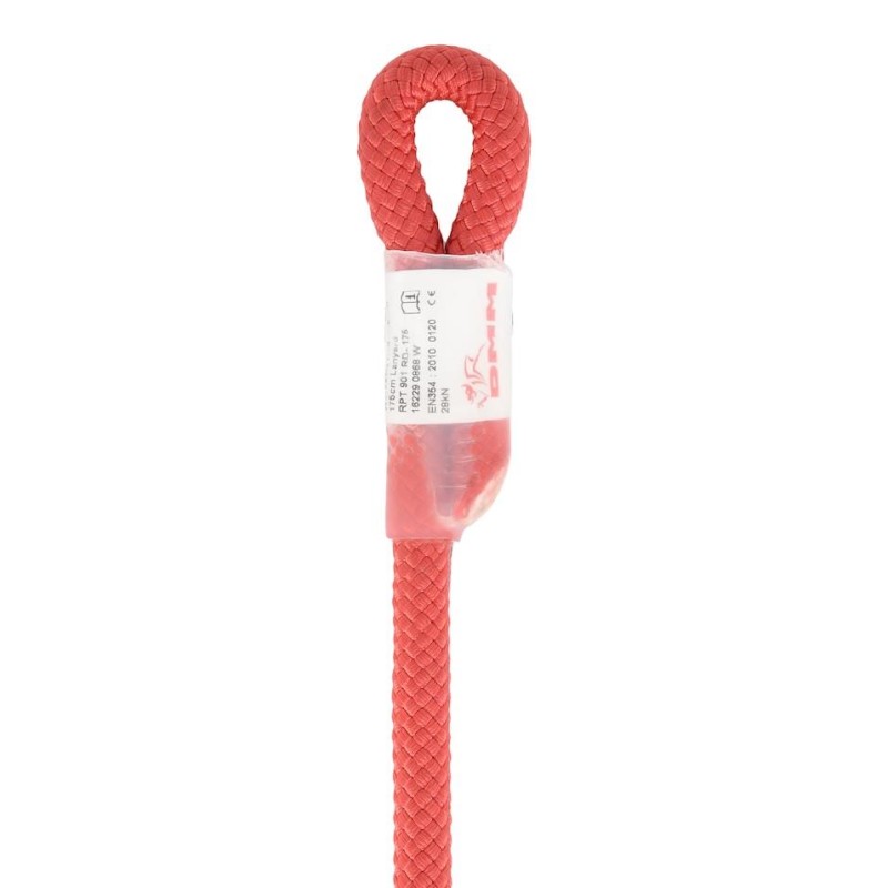 Pętla stanowiskowa DMM LOW STRETCH ROPE LANYARD RED 60 cm