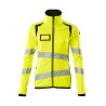 Bluza MASCOT FLEECE with zipper ladies fit hi-vis yellow/black rozm. S
