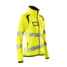 Bluza MASCOT FLEECE with zipper ladies fit hi-vis yellow/black rozm. S
