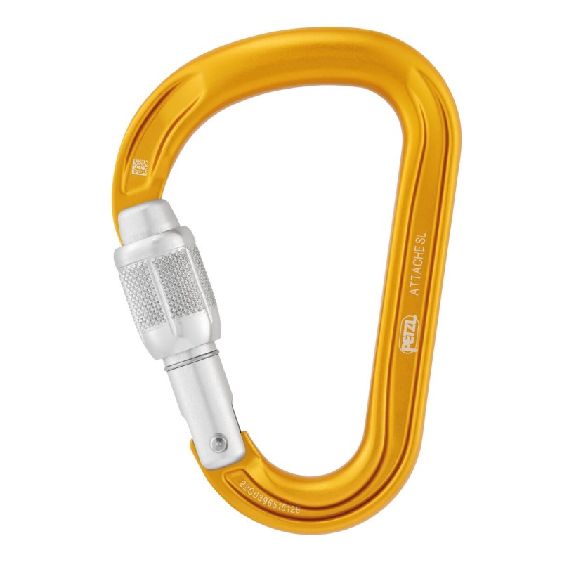 Karabinek Petzl ATTACHE CREW-LOCK YELLOW  
