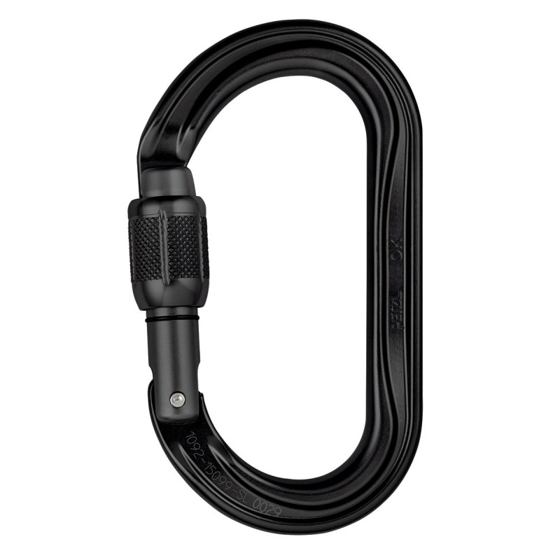 Karabinek Petzl OK SCREW-LOCK BLACK 
