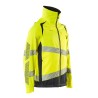 Kurtka MASCOT ACCELERATE SAFE Stretch Zones - two-toned - ProWash® hi-vis yellow.dark navy rozm. L