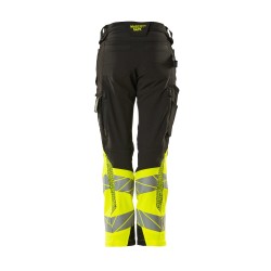 Spodnie MASCOT ACCELERATE SAFE Ladies fit DIAMOND - ULTIMATE STRETCH black /hi-vis yellow rozm. 76C34