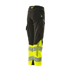 Spodnie MASCOT ACCELERATE SAFE Ladies fit DIAMOND - ULTIMATE STRETCH black /hi-vis yellow rozm. 76C34