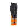 Spodnie damskie MASCOT ACCELERATE SAFE DIAMOND - Stretch Zones - two-toned dark navy/hi-vis orange rozm. 82C38