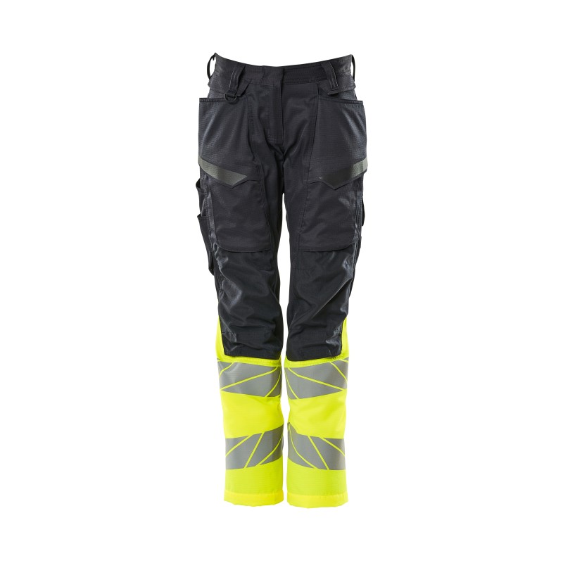 Spodnie damskie MASCOT ACCELERATE SAFE DIAMOND - Stretch Zones - two-toned dark navy/hi-vis yellow rozm. 82C34