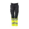 Spodnie damskie MASCOT ACCELERATE SAFE DIAMOND - Stretch Zones - two-toned dark navy/hi-vis yellow rozm. 82C34