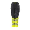 Spodnie damskie MASCOT ACCELERATE SAFE DIAMOND - Stretch Zones - two-toned dark navy/hi-vis yellow rozm. 82C34
