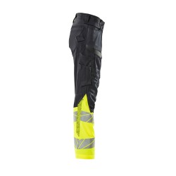 Spodnie damskie MASCOT ACCELERATE SAFE DIAMOND - Stretch Zones - two-toned dark navy/hi-vis yellow rozm. 82C36