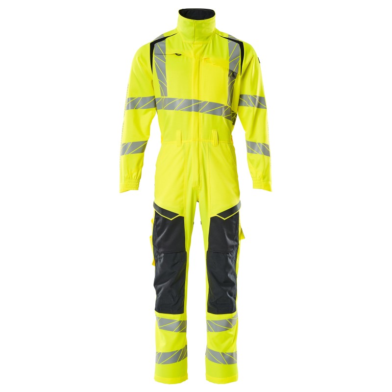 Kombinezon MASCOT ACCELERATE SAFE Stretch Zones - two-toned - ProWash hi-vis yellow/dark navy rozm. L