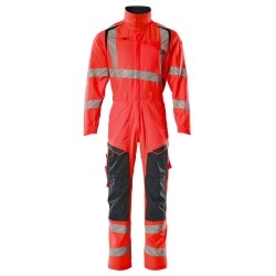 Kombinezon MASCOT ACCELERATE SAFE Stretch Zones - two-toned - ProWash hi-vis red/dark navy rozm. M