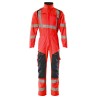 Kombinezon MASCOT ACCELERATE SAFE Stretch Zones - two-toned - ProWash hi-vis red/dark navy rozm. M