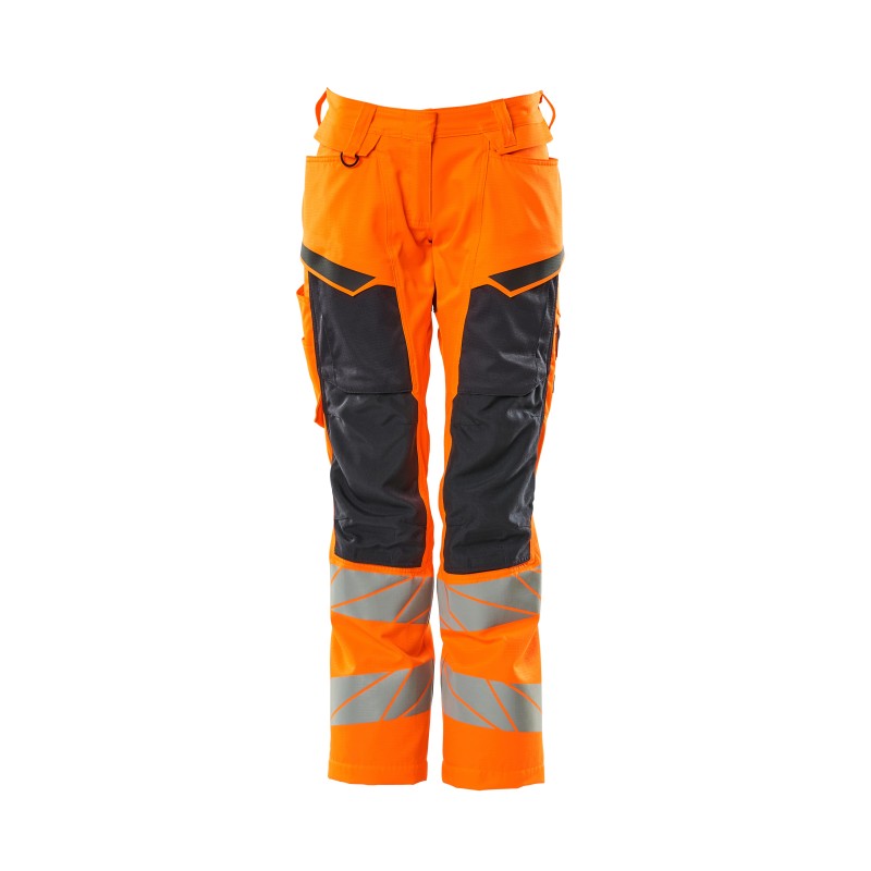 Spodnie damskie MASCOT ACCELERATE SAFE DIAMOND - Stretch Zones - two-toned hi-vis orange/dark navy rozm. 82C38