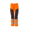 Spodnie damskie MASCOT ACCELERATE SAFE DIAMOND - Stretch Zones - two-toned hi-vis orange/dark navy rozm. 82C38