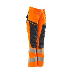 Spodnie damskie MASCOT ACCELERATE SAFE DIAMOND - Stretch Zones - two-toned hi-vis orange/dark navy rozm. 82C38