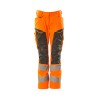 Spodnie damskie MASCOT ACCELERATE SAFE DIAMOND - Stretch Zones - two-toned hi-vis orange/dark anthracite rozm. 82C56