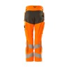 Spodnie damskie MASCOT ACCELERATE SAFE DIAMOND - Stretch Zones - two-toned hi-vis orange/dark anthracite rozm. 82C56