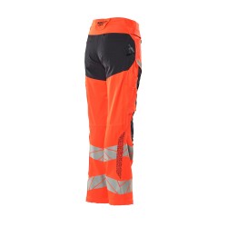 Spodnie damskie MASCOT ACCELERATE SAFE DIAMOND - Stretch Zones - two-toned hi-vis red/dark navy rozm. 82C38