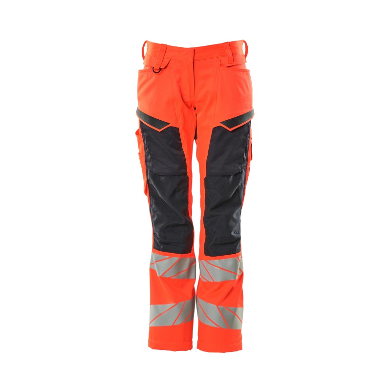 Spodnie damskie MASCOT ACCELERATE SAFE DIAMOND - Stretch Zones - two-toned hi-vis red/dark navy rozm. 82C48