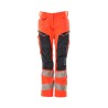 Spodnie damskie MASCOT ACCELERATE SAFE DIAMOND - Stretch Zones - two-toned hi-vis red/dark navy rozm. 82C48