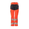 Spodnie damskie MASCOT ACCELERATE SAFE DIAMOND - Stretch Zones - two-toned hi-vis red/dark navy rozm. 82C48