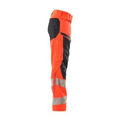 Spodnie damskie MASCOT ACCELERATE SAFE DIAMOND - Stretch Zones - two-toned hi-vis red/dark navy rozm. 82C48