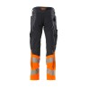 Spodnie MASCOT ACCELERATE SAFE Stretch Zones - two-toned - ProWash dark navy/hi-vis orange rozm. 82C62