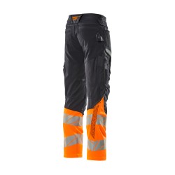 Spodnie MASCOT ACCELERATE SAFE Stretch Zones - two-toned - ProWash dark navy/hi-vis orange rozm. 82C64
