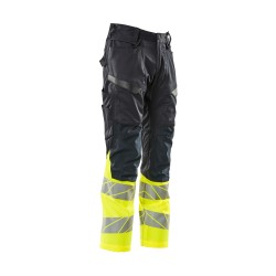Spodnie MASCOT ACCELERATE SAFE Stretch Zones - two-toned - ProWash dark navy/hi-vis yellow rozm. 90C51