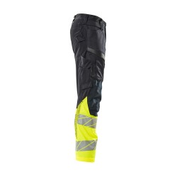 Spodnie MASCOT ACCELERATE SAFE Stretch Zones - two-toned - ProWash dark navy/hi-vis yellow rozm. 90C51