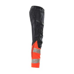 Spodnie MASCOT ACCELERATE SAFE Stretch Zones - two-toned - ProWash dark navy/hi-vis red rozm. 76C46