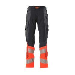 Spodnie MASCOT ACCELERATE SAFE Stretch Zones - two-toned - ProWash dark navy/hi-vis red rozm. 76C46