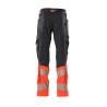 Spodnie MASCOT ACCELERATE SAFE Stretch Zones - two-toned - ProWash dark navy/hi-vis red rozm. 76C46