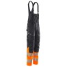 Ogrodniczki MASCOT ACCELERATE SAFE stretch zones - dwukolorowy - ProWash dark navy/hi-vis orange rozm. 90C60