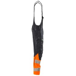 Ogrodniczki MASCOT ACCELERATE SAFE stretch zones - dwukolorowy - ProWash dark navy/hi-vis orange rozm. 90C60