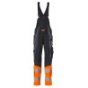 Ogrodniczki MASCOT ACCELERATE SAFE stretch zones - dwukolorowy - ProWash dark navy/hi-vis orange rozm. 76C46