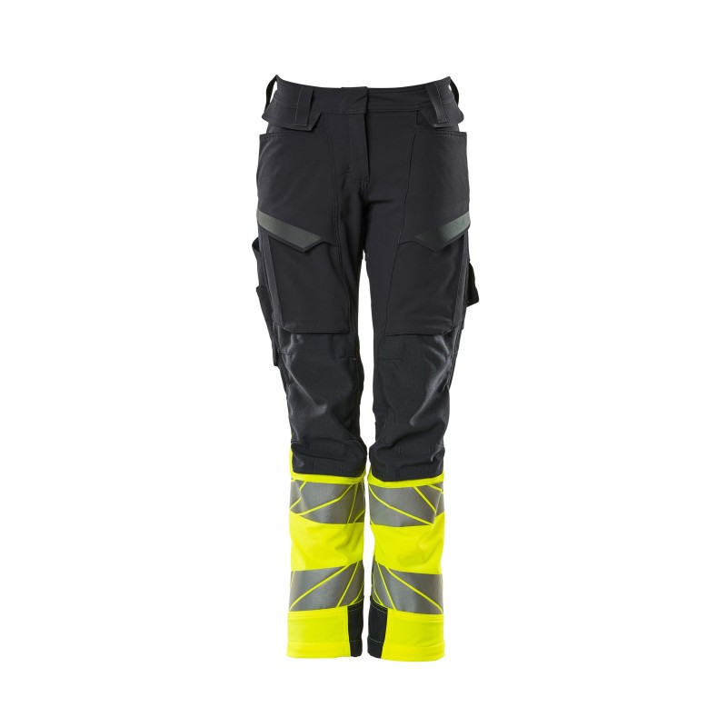 Spodnie MASCOT ACCELERATE SAFE Ladies fit DIAMOND - ULTIMATE STRETCH dark navy/hi-vis yellow rozm. 76C40