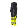 Spodnie MASCOT ACCELERATE SAFE Ladies fit DIAMOND - ULTIMATE STRETCH dark navy/hi-vis yellow rozm. 76C40