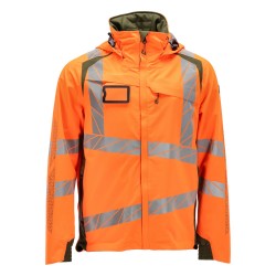 Kurtka MASCOT ACCELERATE SAFE breathable - wind- and waterproof - two-toned hi-vis orange/moss green rozm. 4XL