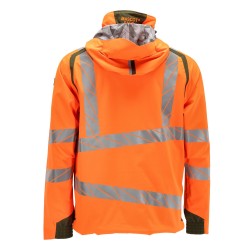 Kurtka MASCOT ACCELERATE SAFE breathable - wind- and waterproof - two-toned hi-vis orange/moss green rozm. 4XL