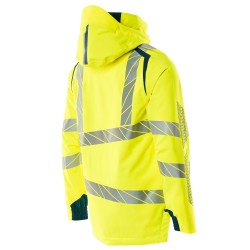 Kurtka MASCOT ACCELERATE SAFE breathable - wind- and waterproof - two-toned hi-vis yellow/dark petroleum rozm. 4XL