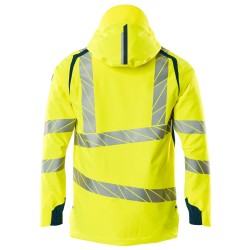 Kurtka MASCOT ACCELERATE SAFE breathable - wind- and waterproof - two-toned hi-vis yellow/dark petroleum rozm. 4XL