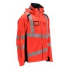 Kurtka MASCOT ACCELERATE SAFE breathable - wind- and waterproof - two-toned hi-vis red/dark navy rozm. M